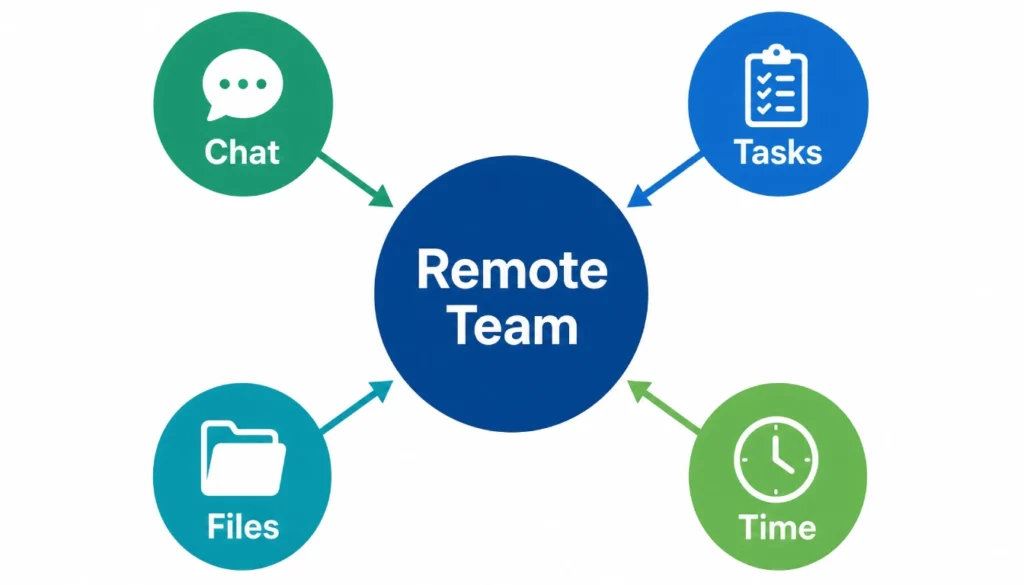 Four categories of free tools for remote team management
