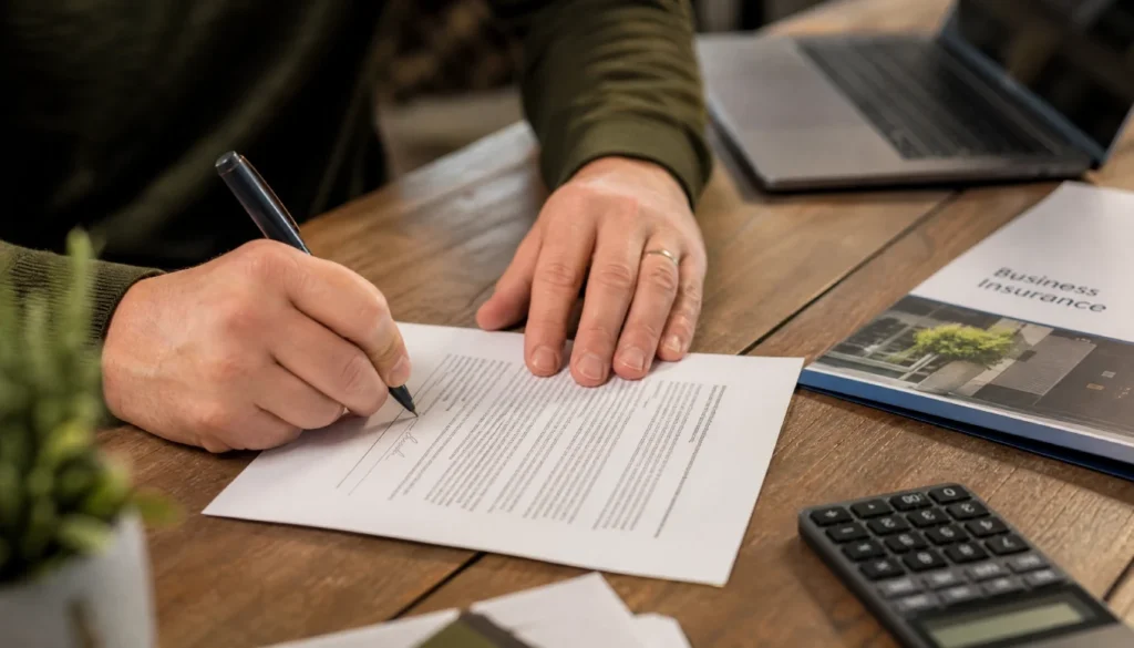 Freelancer signing a client contract as an alternative to forming an LLC for legal protection