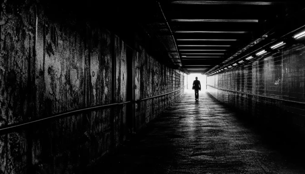 Fujifilm X100VI silhouette street subway EXIF f/5.6 1/1000s