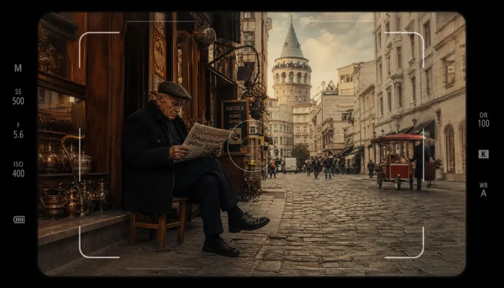 Fujifilm X100VI OVF street photo old man newspaper