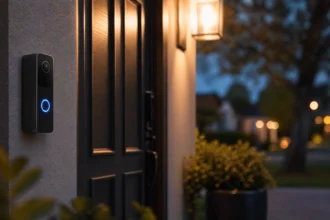 Smart doorbell camera using edge AI to detect motion in real time